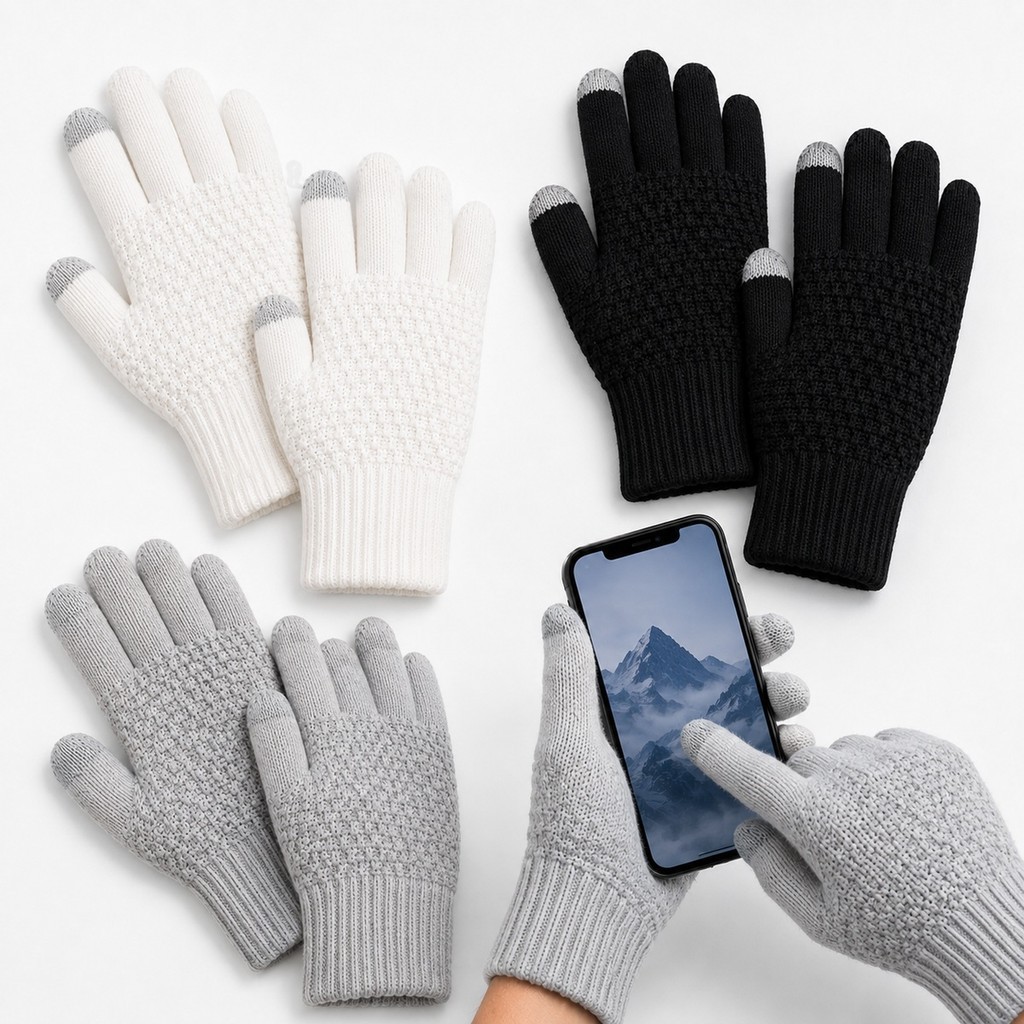 Luva Térmica Touch para Frio – Unissex | Tela Touch Celular | Inverno Moto Bike Caminhada