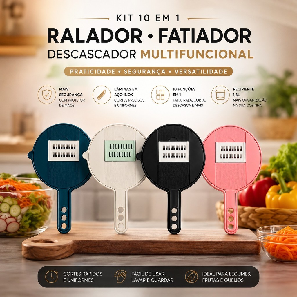 Fatiador e ralador de legumes: 7 achadinhos
