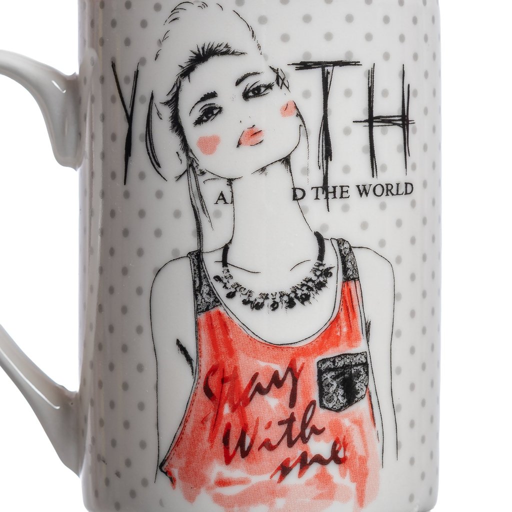 Caneca Branca She New Bone 320ml Dynasty
