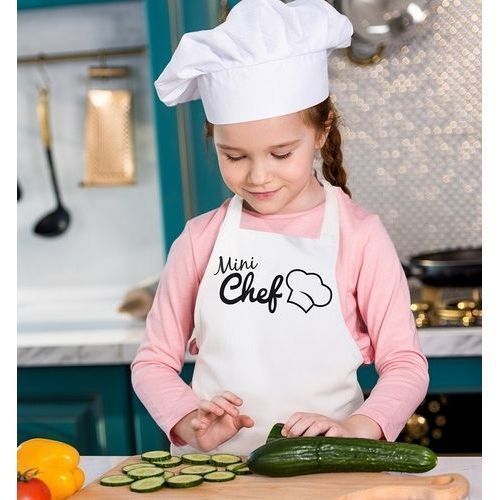 Avental Infantil Vida Pratika  Mini Chef Branco