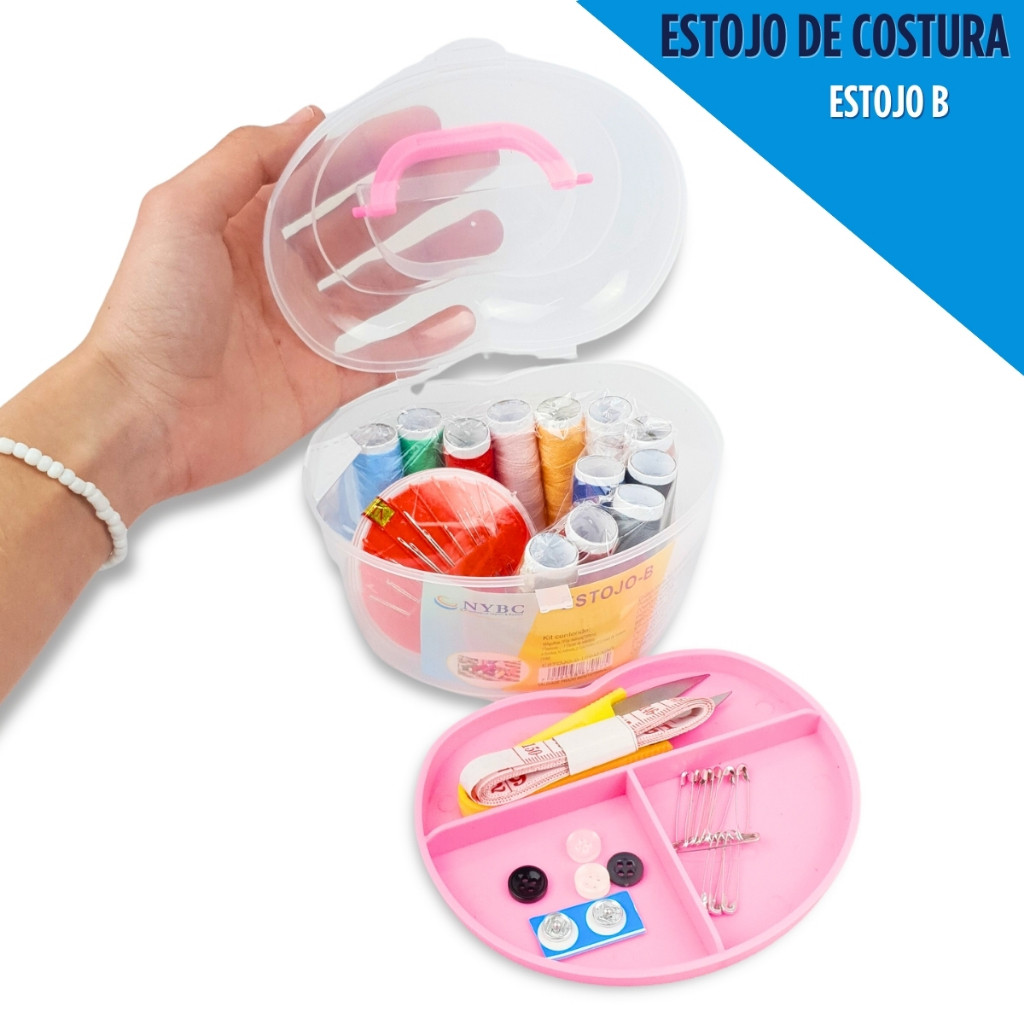 Kit Costura Com 47 Peças Estojo Maleta Completa B - NL