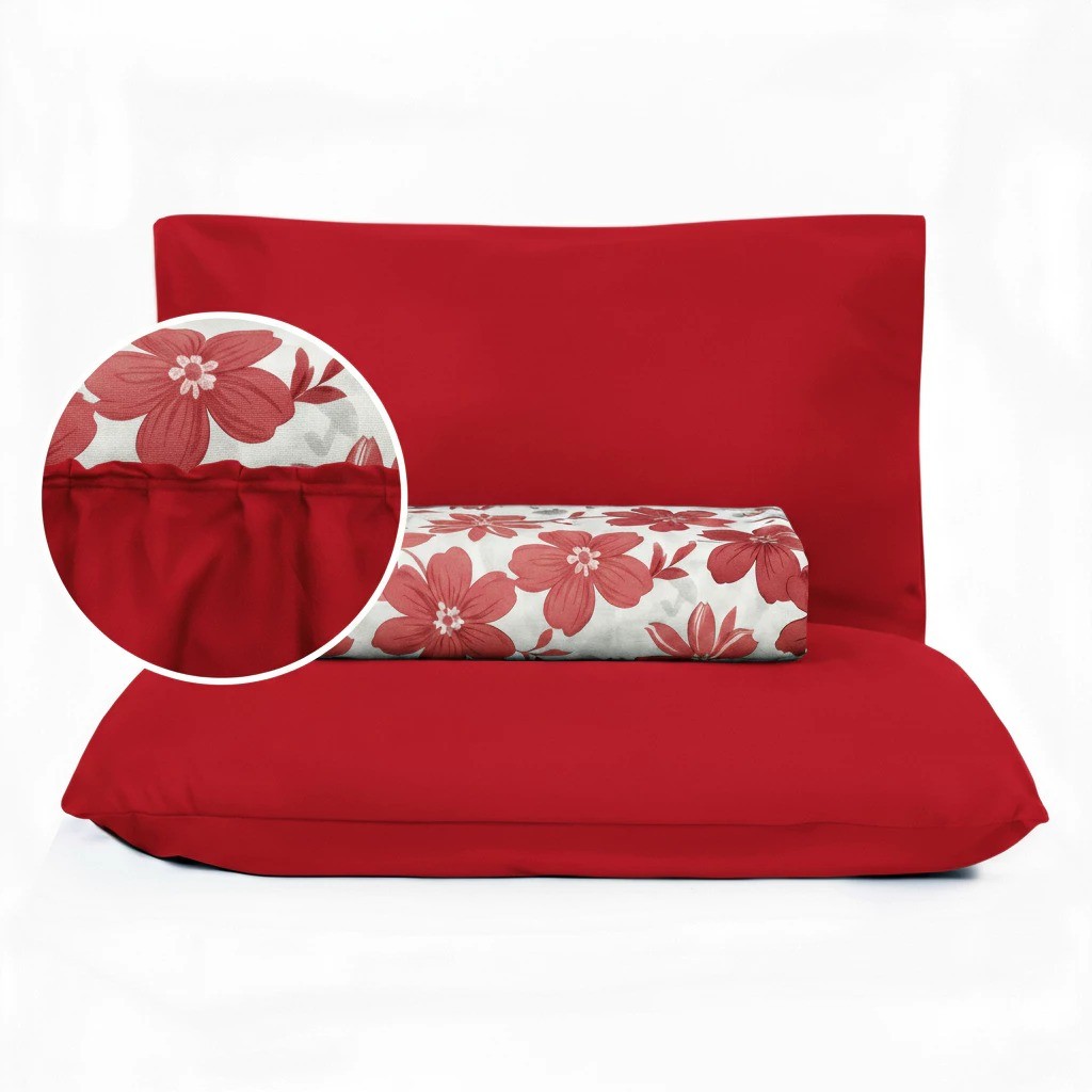 Colcha para Cama Casal Box com Fronha em Oxford Estampada Floral Premium — Cobre-Leito Macio e Confortável para Quarto