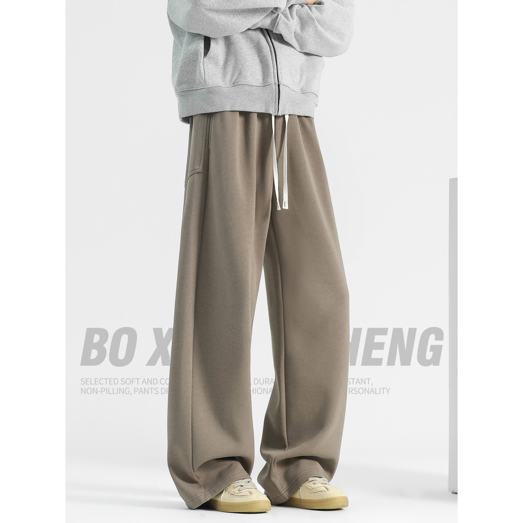 American Machete Sweatpants masculino outono inverno perna larga Drape calças de perna reta 2026 novo estilo inverno men