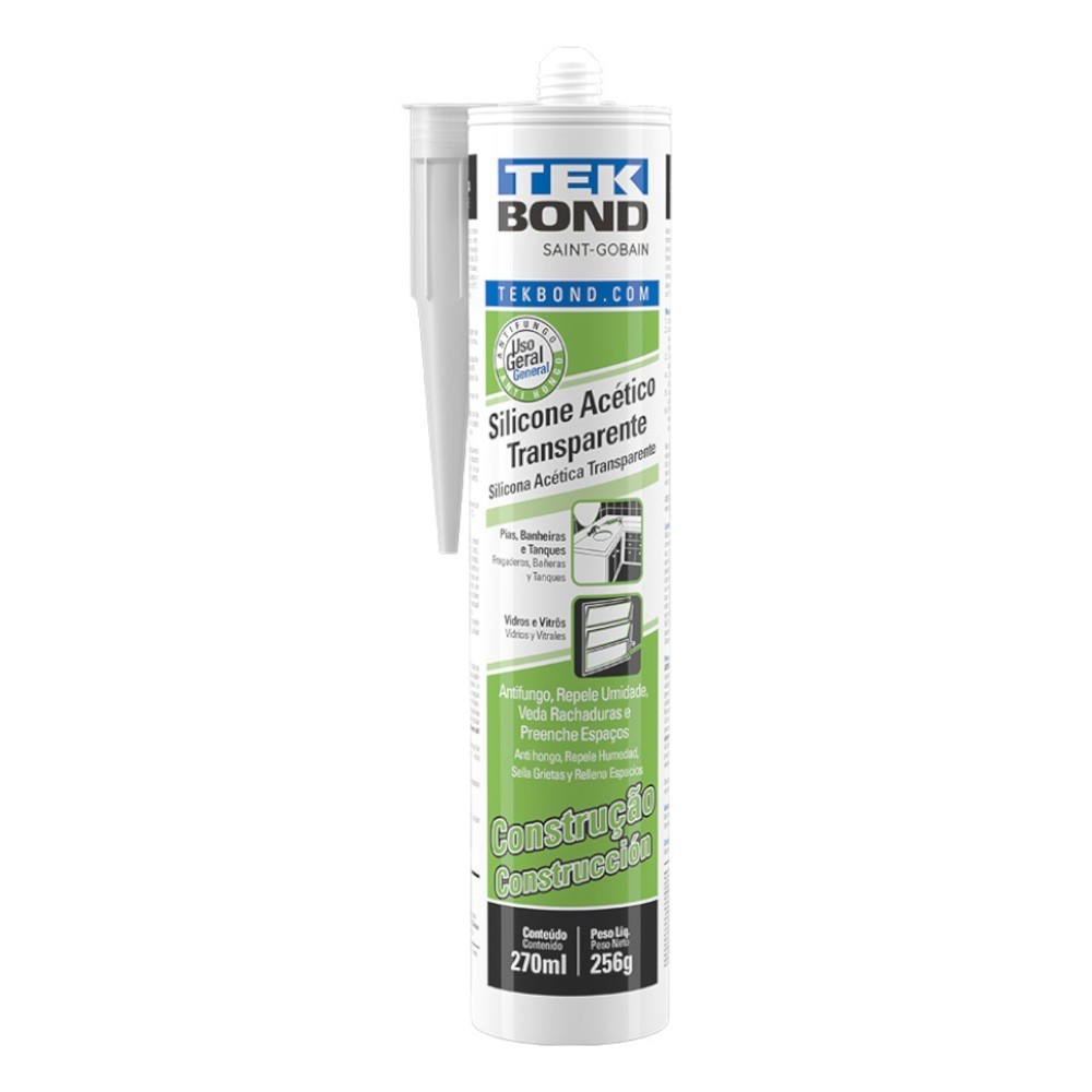 Silicone acético multiuso 270 ml - TekBond