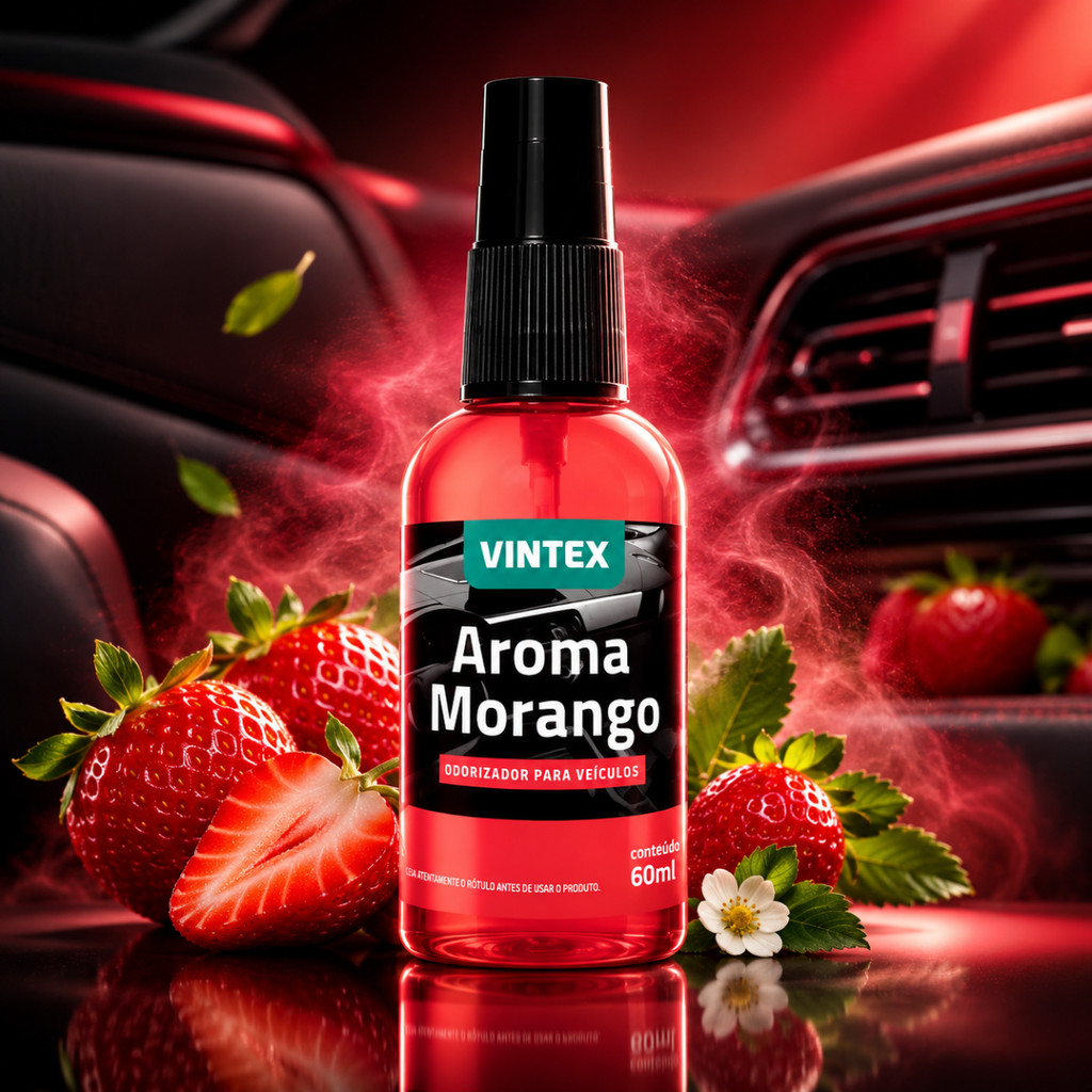 Arominha Spray Morango Cheirinho Carro Ambiente Vonixx