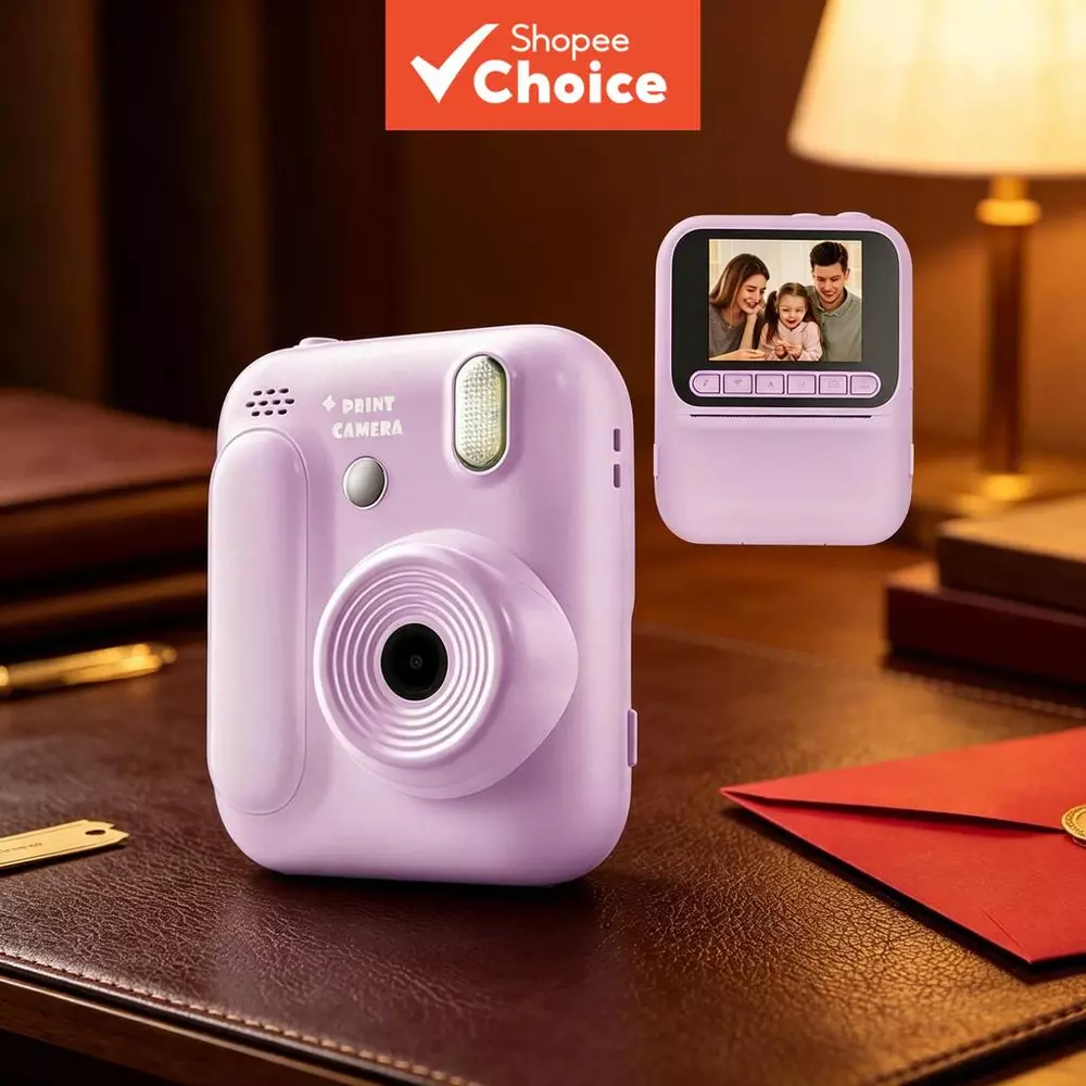 Câmera De Impressão Instantânea Para Crianças , Vídeo Térmico , Fotografia Digital , Meninos , Meninas , Presentes De Na