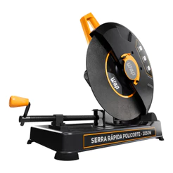 Serra Policorte WAP WFSP02 2000W 14 com Morsa Ajustável e Mesa Robusta 220V