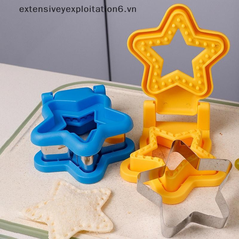 exten Cortador de Sanduíche E Selador Flip Para Crianças Almoço Aço Inoxidável Pão Torrada Molde .