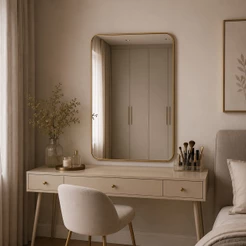 Espelho Decorativo Retangular 50x80 Sala Quarto Banheiro Closet