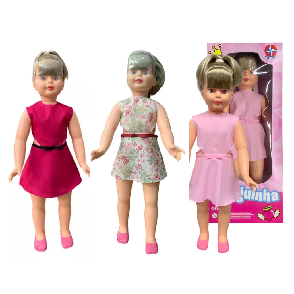Boneca Amiguinha Estrela Vestido Grande Infantil 80cm