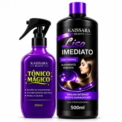 Kit Progressiva Kaissara - liso imediato 500ml + tônico mágico 250ml