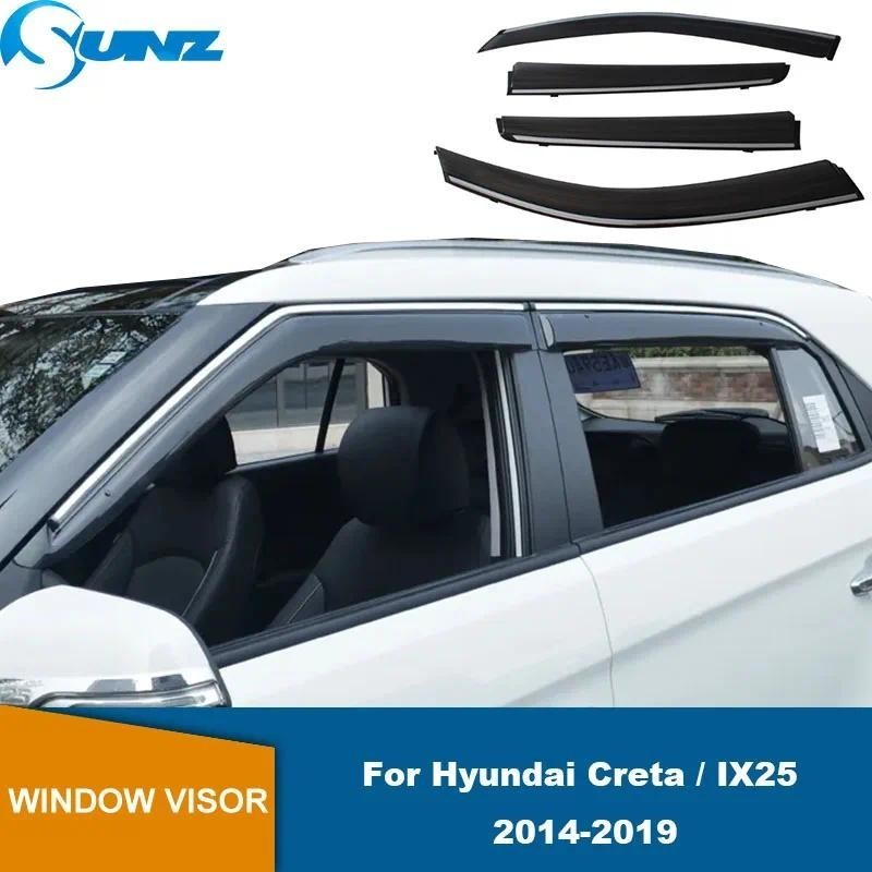 Defletores De Vento Laterais Para Hyundai Creta/IX25 2014 2015 2016 2017 2018 2019 Viseira Da Janela Do Carro Guarda Chu