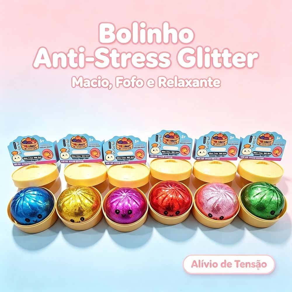 Bolinhos De Glitter Bolinho Brinquedo Bonito Squishiest Com Caixa De Vapor Brinquedos De Estresse E Ansiedade Para Crian