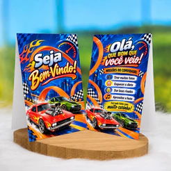 10 a 30 Plaquinhas de mesa HOTWHEELS - Centro de mesa Lembrancinha de festa infantil