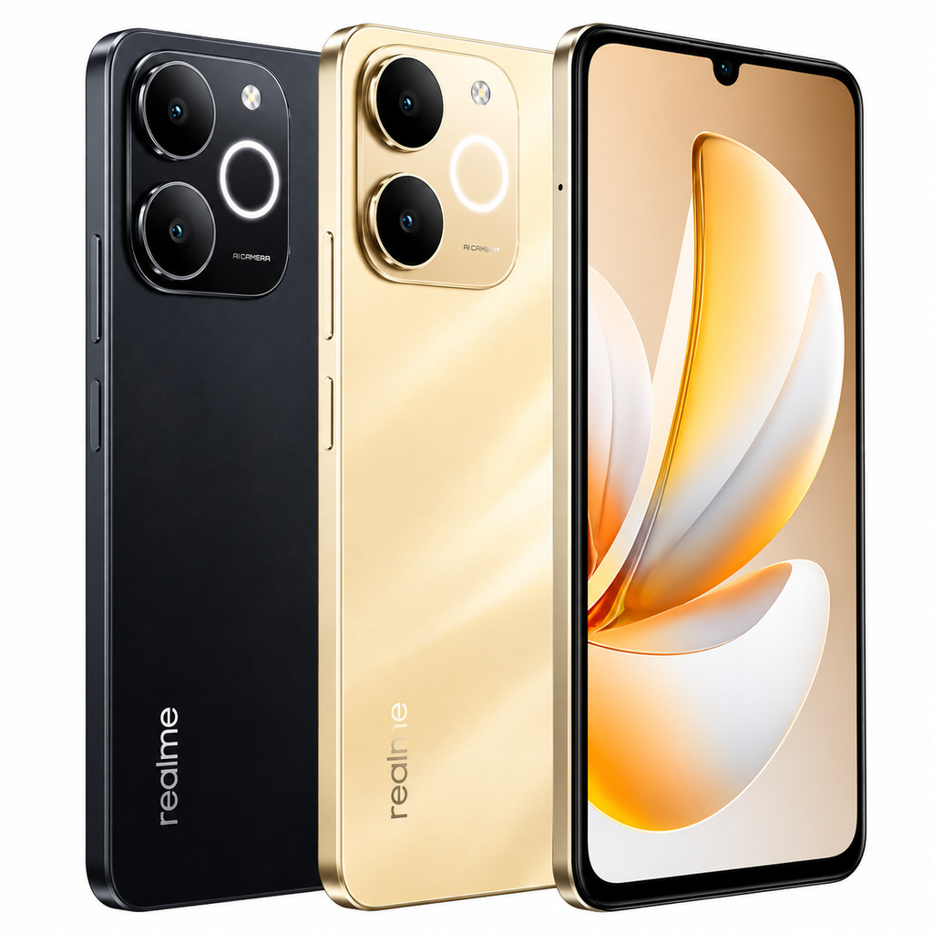 Realme Note 70 Smartphone Dual SIM 4G 128GB Tela 6.74" 90Hz Câmera 13MP Bateria 6300mAh Android
