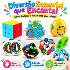 Cubo De Feijão Mágico Brinquedos Girando Descompressão Beads Puzzle Cubo Mágico Crianças Anti-Stress
