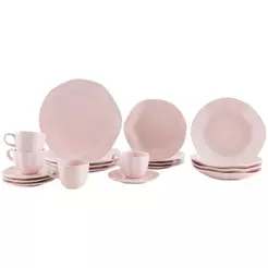 Aparelho de Jantar Chá 20 Peças Oxford Redondo Porcelana