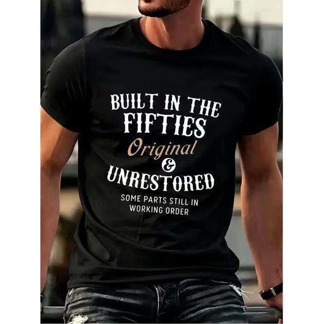 Camiseta Masculina Manga Curta Estampada Divertida Confortável Moderna Estilosa para Uso Casual Tendência no Verão