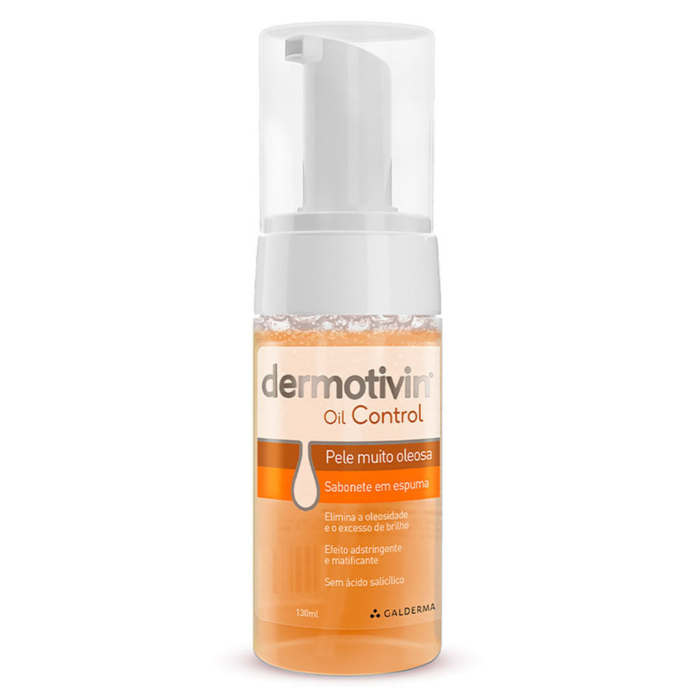 Dermotivin Foam Control Sabonete em Espuma para Pele muito Oleosa 130ml
