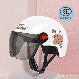 Capacete de Scooter Elétrico Certificado 3C para Homens e Mulheres, Proteção Solar, Capacete de Verão, Capacete LEML