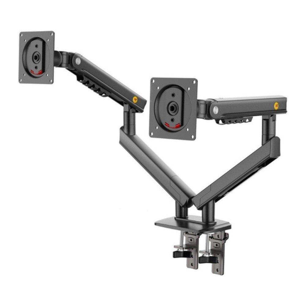 Suporte de Mesa Articulado para 2 Monitores de 17" a 32" North Bayou, com Pistão a Gás, VESA, Preto - A5C NB