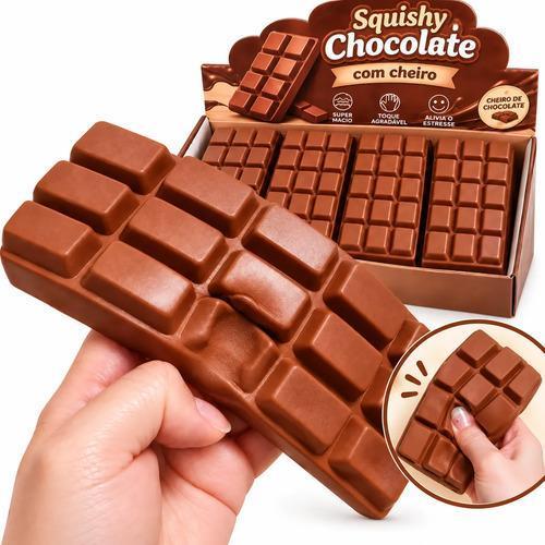Squishy Barra De Chocolate Antiestresse Slow Rising Taba