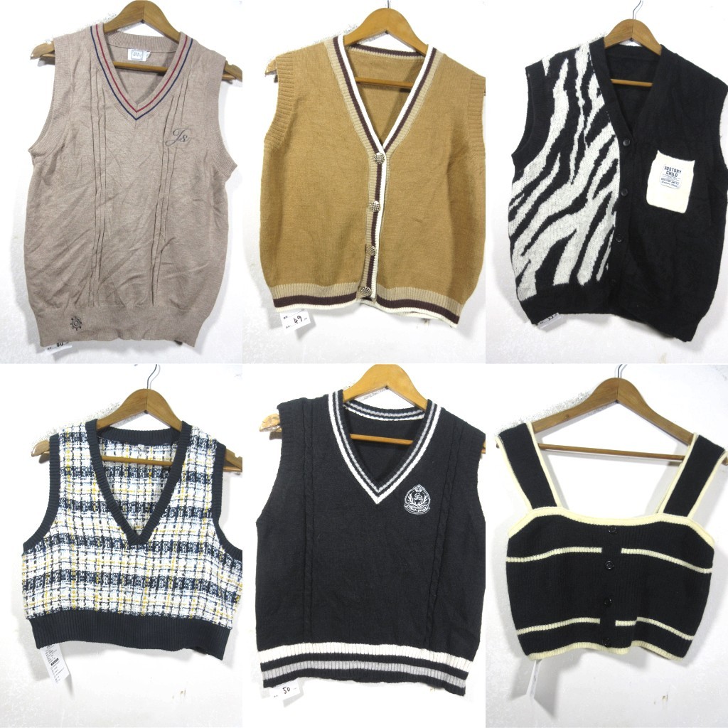 Vintage vintage comércio exterior pulôver Cardigan macio menina dos desenhos animados solto bordado colete infantil cami