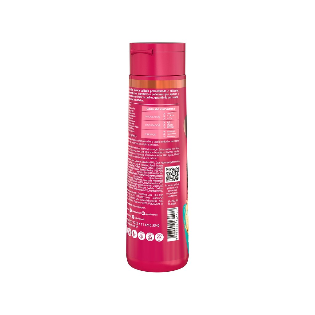 Detalhes do Shampoo SOS Cachos 10 em 1 Multibenefícios 300ml