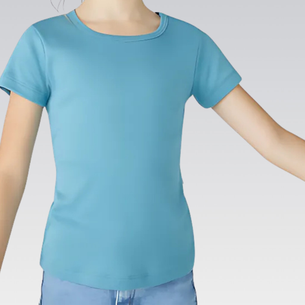 Camiseta Básica Infantil Menina Manga Curta Algodão HERING Original Moda Conforto Estilo Qualidade