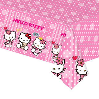 1-3 Peças Hello Kitty Festa De Aniversário Toalha De Mesa Decoração Suprimentos Pano De Gato Meninas Presentes De Chá De em Oferta na Shopee