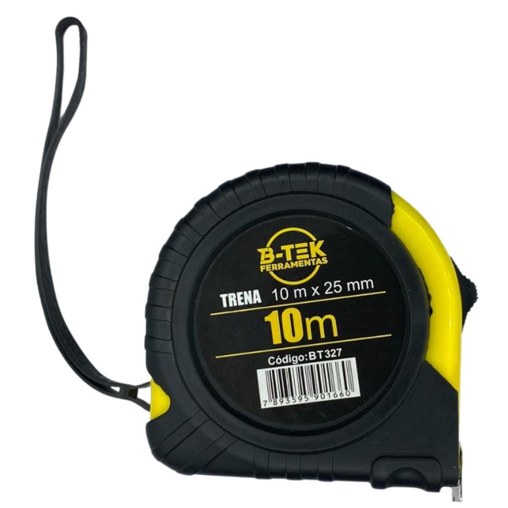 Trena Retrátil 10m 25mm Aço Emborrachada Alça - BT 327 em Oferta na Shopee