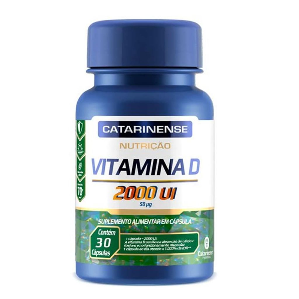 Vitamina D 2000UI - 30 Cápsulas - Catarinense Nutrição em Oferta na Shopee
