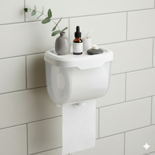 Suporte Papel Higiênico Incolor Parede Prova D 'Água Colável em Oferta na Shopee