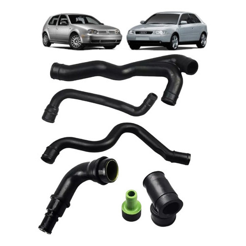 Kit Mangueira Respiro Audi A3 A4 TT S3 1.8 Turbo Volkswagen Golf Passat Bora Jetta Beetle 1.8 Turbo