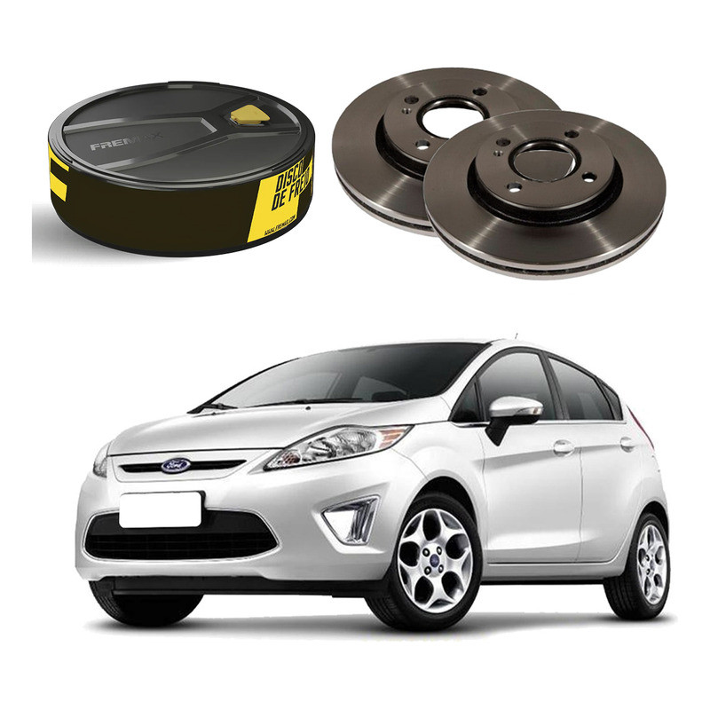 Disco Freio Dianteiro New Fiesta Mexicano 1.6 2011 A 2013 em Oferta na Shopee