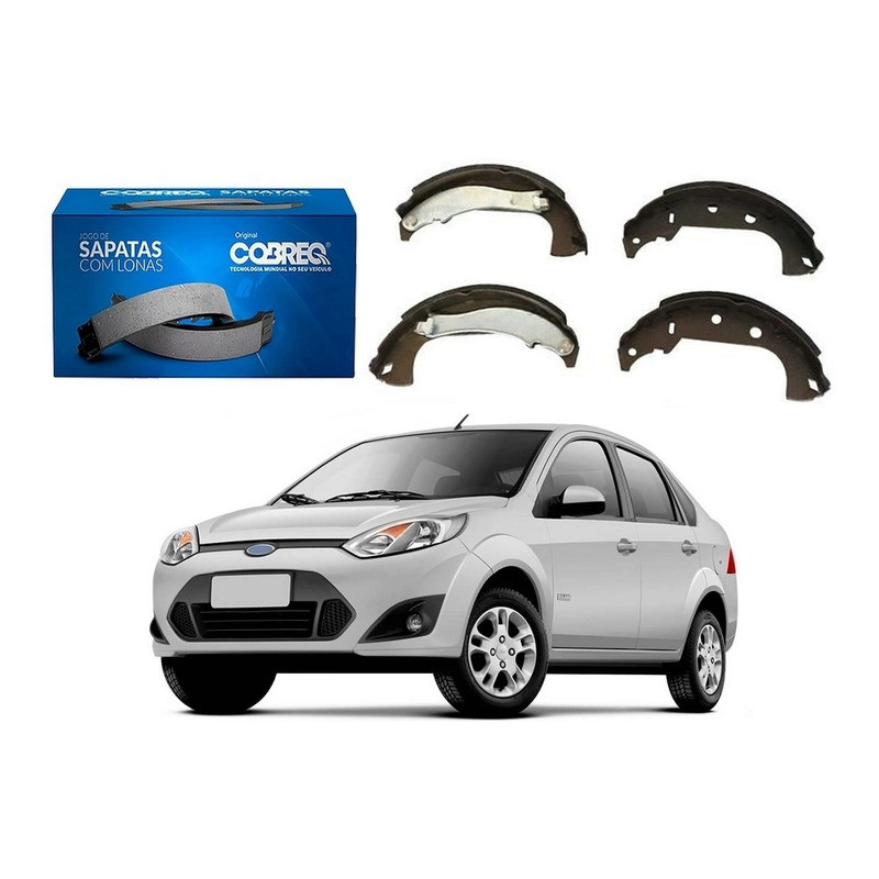 Sapata De Freio Cobreq Fiesta Sedan 1.0 1.6 2010 A 2014 em Oferta na Shopee