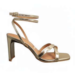 Sandalia Feminina Salto Vizzano Metalizado 6457.715 em Oferta na Shopee