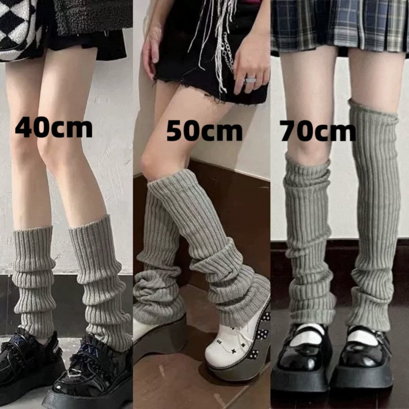 40/50/70 Cm Sobre O Joelho Japonês JK Uniforme Polainas Coreano Lolita Inverno Menina Mulheres Meias Bota De Malha Pilha