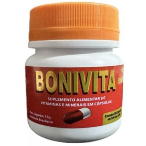 Bonivita Suplemento Alimentar de Vitaminas e Minerais  1 pote 30 cápsulas 100 % Natural Original
