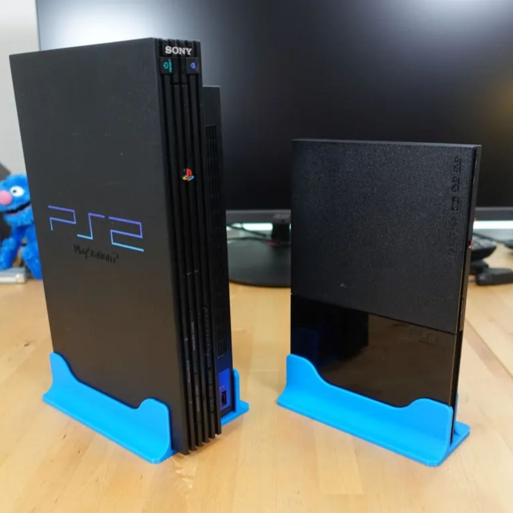 Base Vertical 3D para Console Ps2 PlayStation 2 Slim e Fat Pstwo em Oferta na Shopee