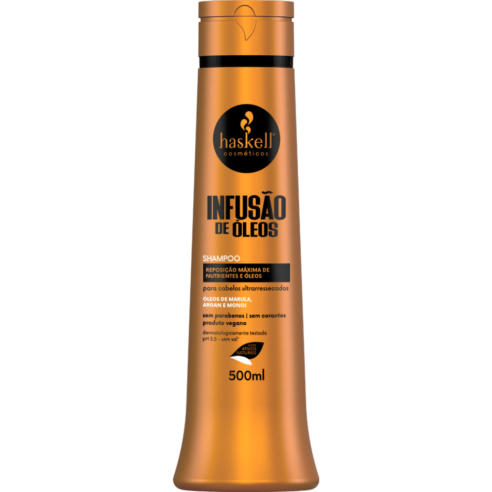 Shampoo Infusão de Óleos 500ml Haskell em Oferta na Shopee