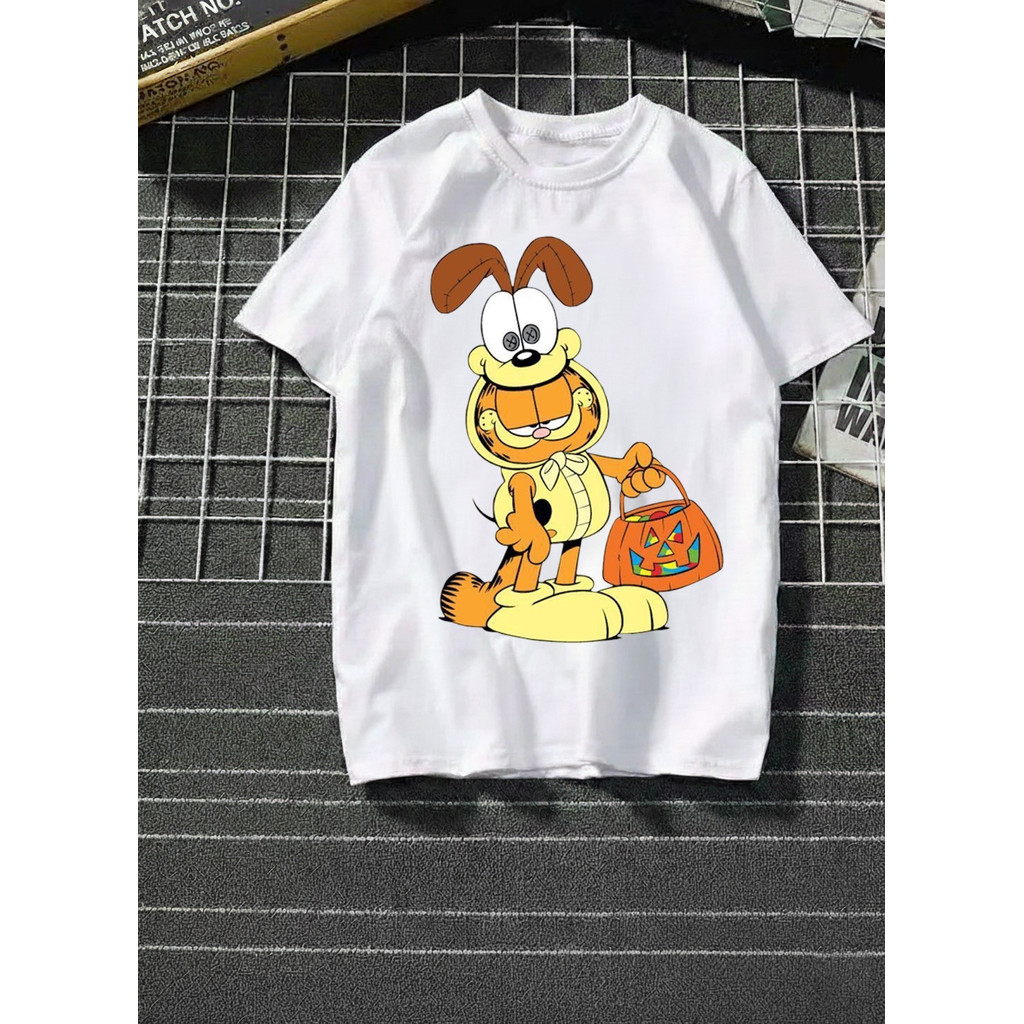 Camiseta Garfield Estampa Personagem Humorística Divertida Confortável Estilosa Moda Casual