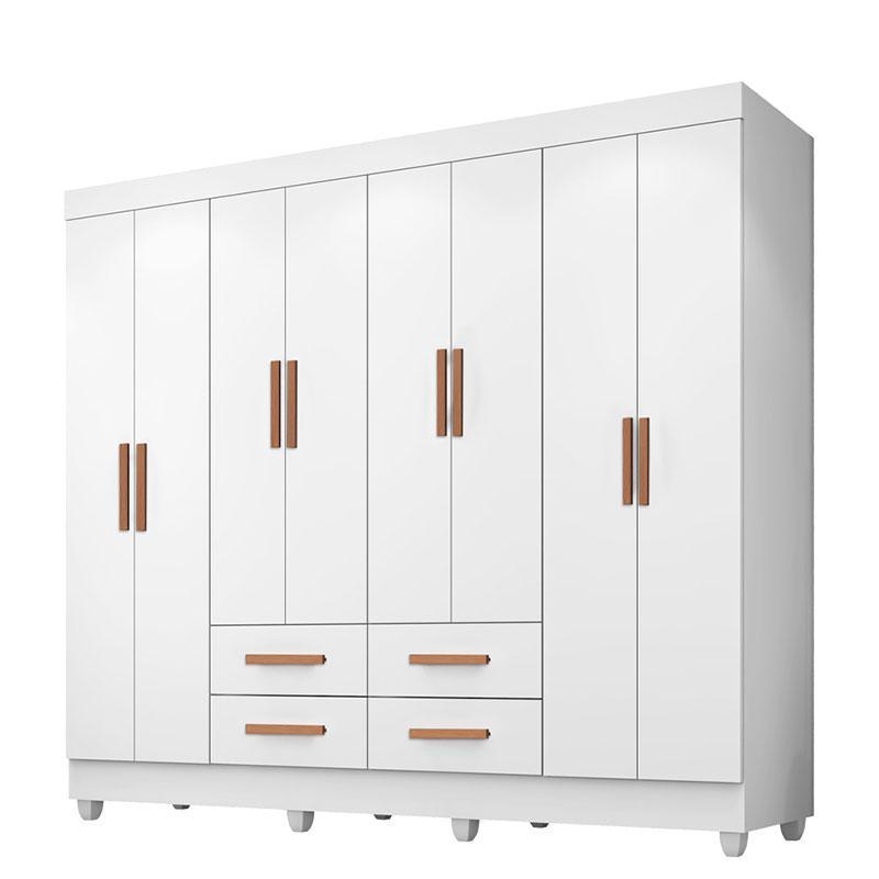 Guarda Roupa Casal Porto 8 Portas Branco - Móveis Leão em Oferta na Shopee