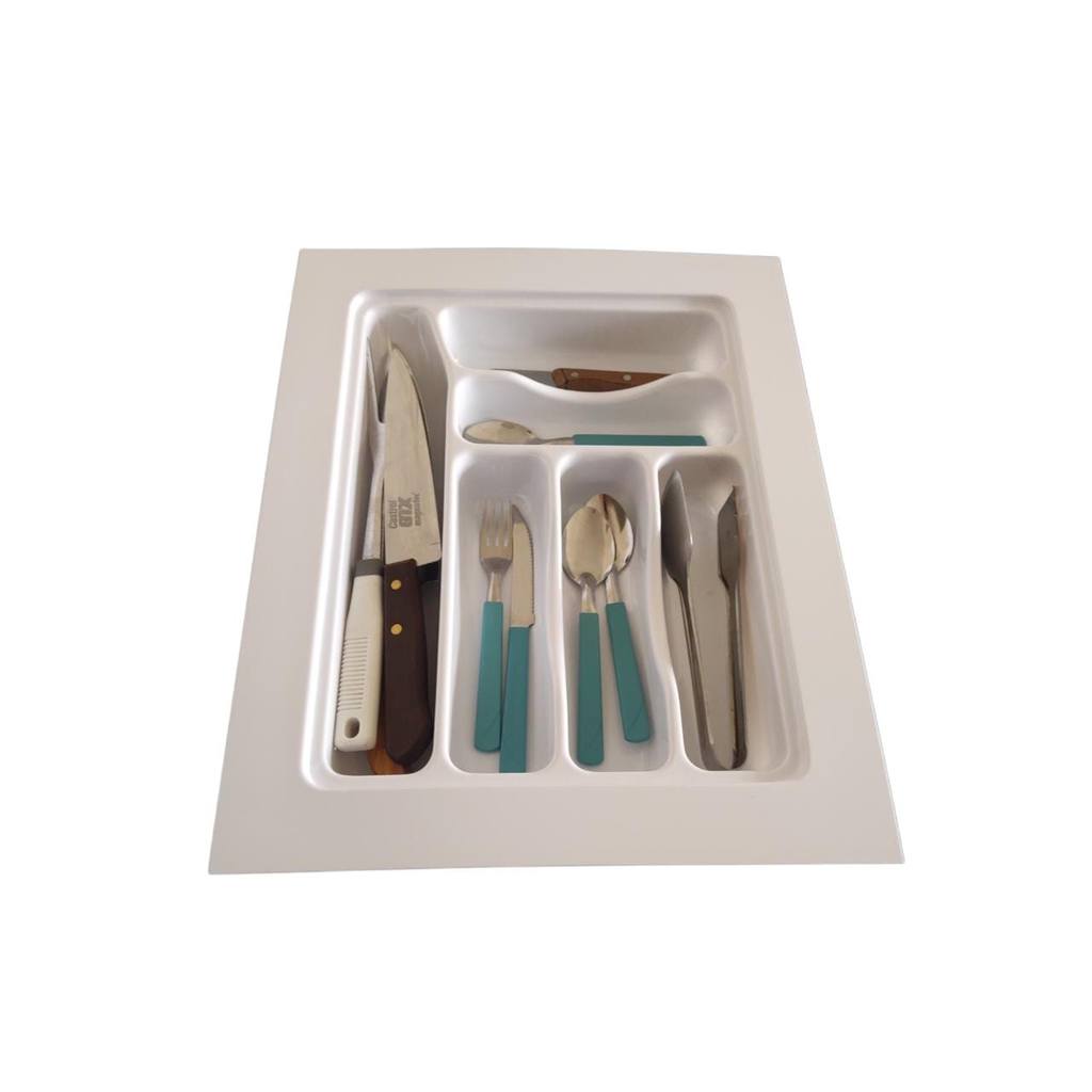 Porta Talheres de Gaveta Organizador Cozinha Branco