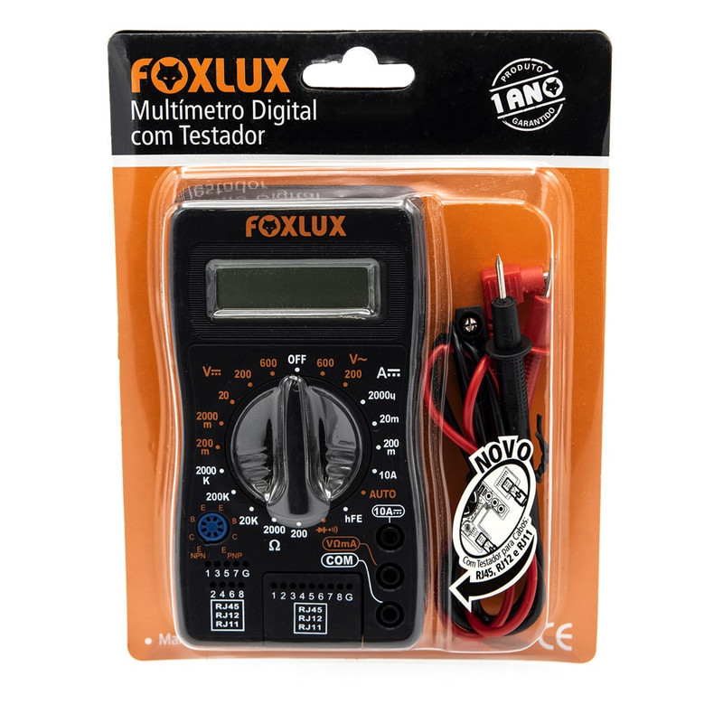 Foxlux Multimetro Digital - Foxlux Produto Novo Envio Rápido Garantia 30 Dias