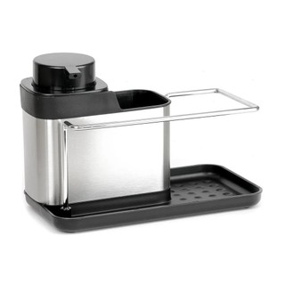Organizador De Pia Dispenser Porta Detergente Esponja 300ml Suporte Sabão Liquido Bucha Cozinha Saboneteira Bancada