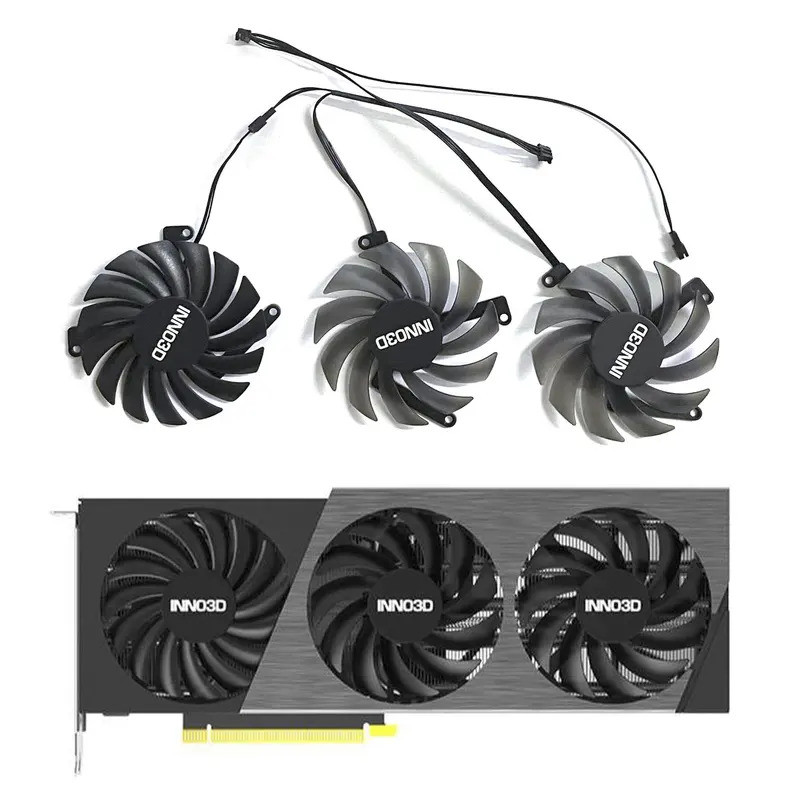 Novo 85MM 4PIN CF-12915S 12910S DC 12V 0.35A Ventilador GPU Adequado Para Inoc3d GeForce RTX4070 4070ti X3 OC De Substit