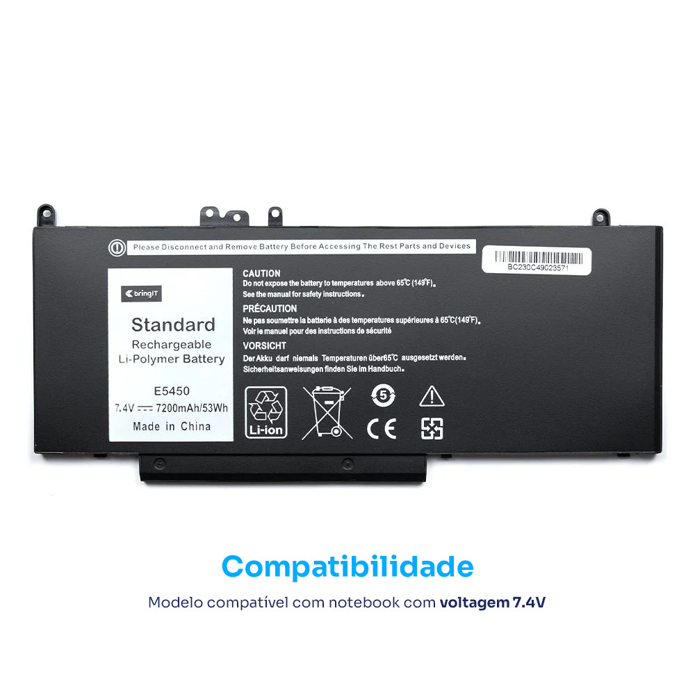 Bateria para Notebook Dell Part Number G5M10