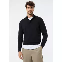 Blusão Masculino Gola Alta Em Tricô