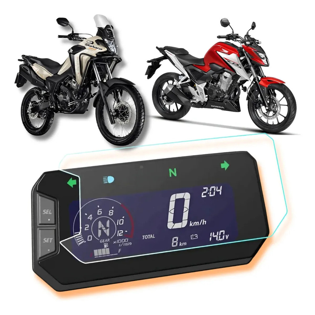 Película Protetora Painel Honda Cb300 Twister Xre 300 Sahara